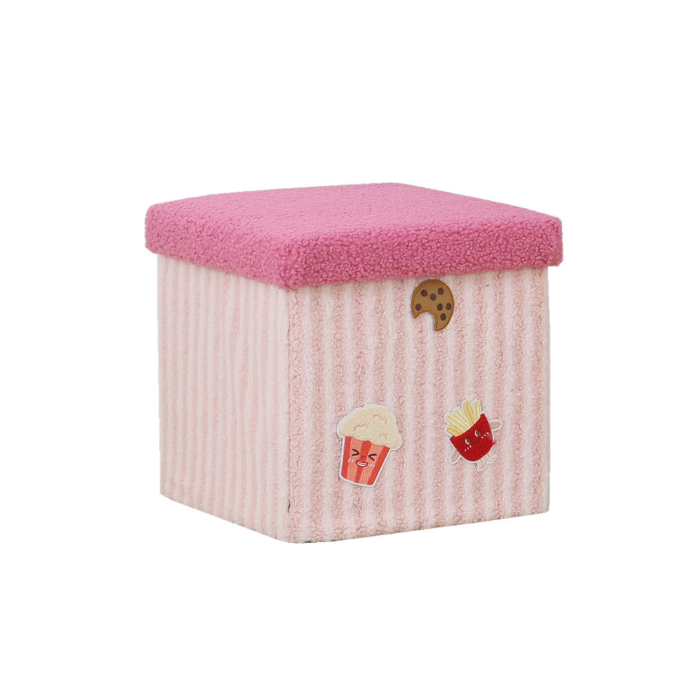 Hamburg storage stool small stool household cute storage box can sit shoe change stool low stool bench seat pier room good things