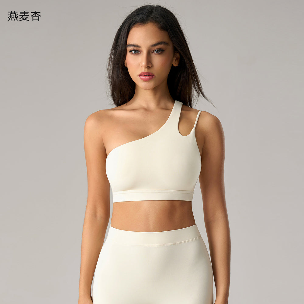 Fashion cross-border nude long sleeves yoga fitness suit women's back sports intimateshigh waist hip lifting tight nine-point pants