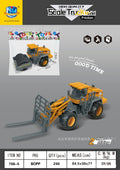 kids inertial engineering vehicle series artificial excavator bulldozer 3-6 years old boy toy car model