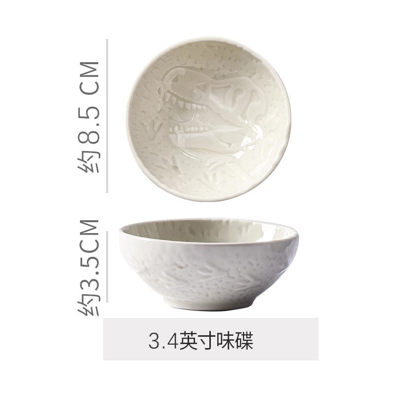 Minimalist style personalized ceramic small sauce dish - home use cartoon cute dish - dipping sauce dish - snack dish - soy sauce seasoning dish