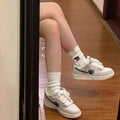 Women's casual sneakers - 2026 autumn new collection - chunky platform white sneakers - ulzzang style - trendy ins casual shoes for women