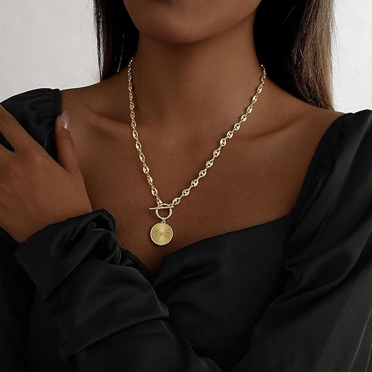 amazon fashion new product ot buckle necklace copper heart-shaped pendant fashionaccessible luxury clavicle chain women's jewelry gift