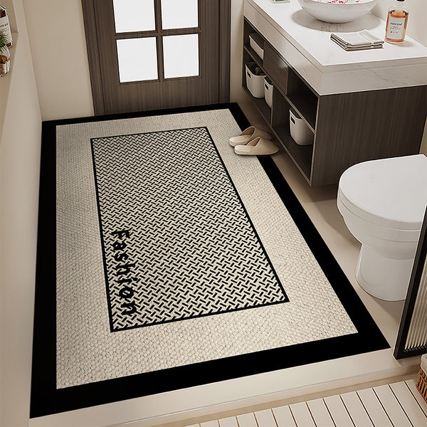 Toilet floor mat bathroom non-slip absorbent toilet super door toilet diatom mud quick drying bathroom foot mat