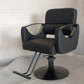 Black leather, black titanium armrests, black disc not included