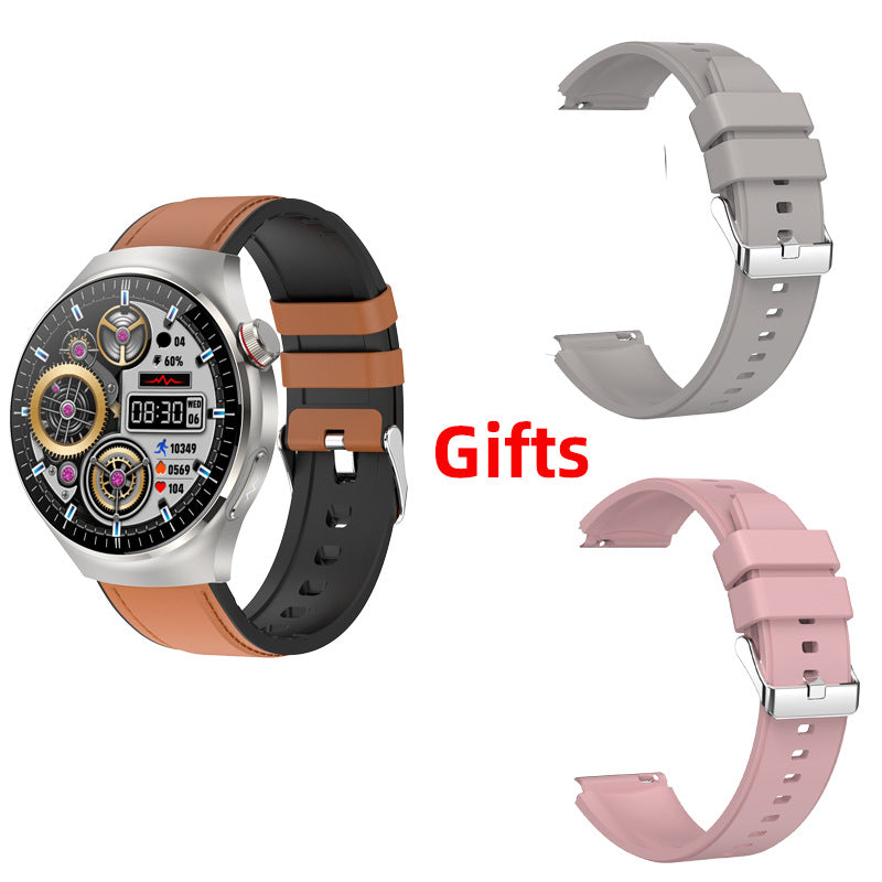 Ultra-long battery life non-invasive blood glucose smartwatch with precision monitoring of internal organ health, uric acid, blood pressure, and lipid levels, featuring bluetooth calling