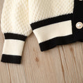 Girls' knitted sweater set - two-piece outfit - new autumn/winter  collection - baby girl flare pants & cardigan set