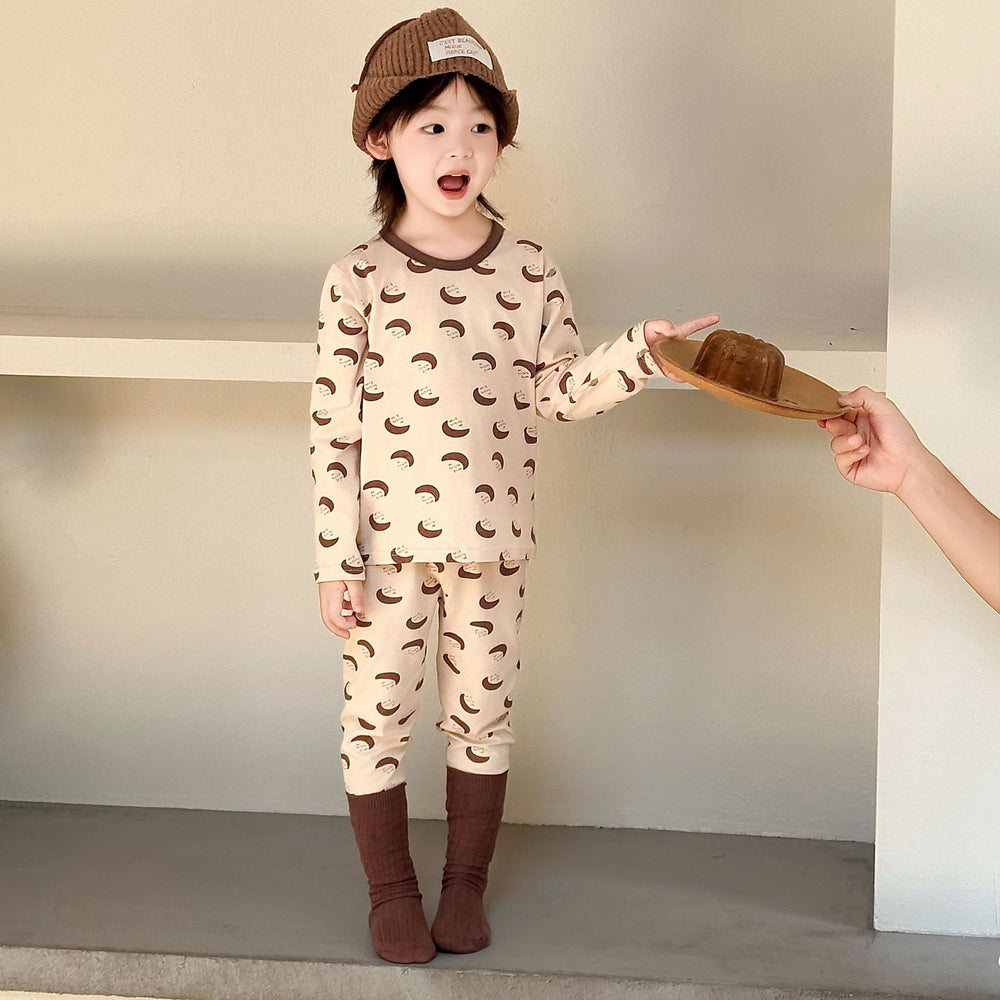 New children's home wear set: boneless, class a, pure cotton loungewear for baby boys and girls - autumn collection