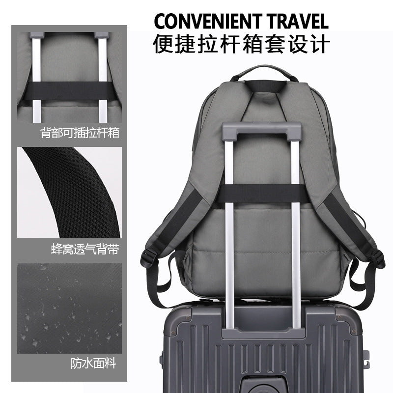 New spine protection backpack casual versatile schoolbag large capacity scratch-proof waterproof wear-resistant junior high school students