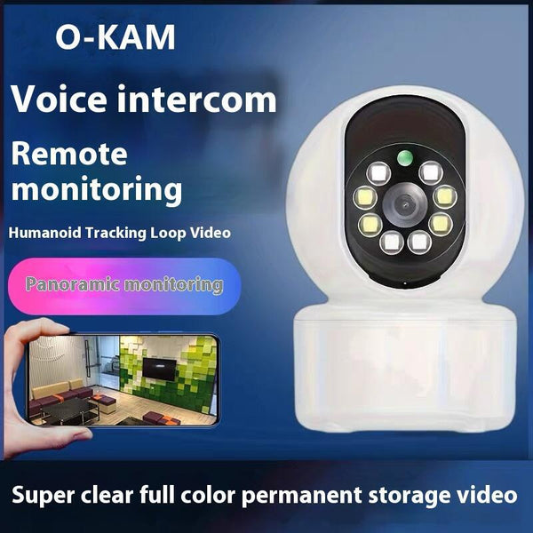 定制家用手机远程360无死角高清夜视室内wifiIPcamera监控摄像头