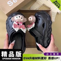 Thick sole heightenedcute cartoon shirley rose crocs women's 2026 summerfashioneasiest for match stepping on shit toe slippers