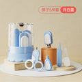Lion nail clipper five-piece set-moon white blue