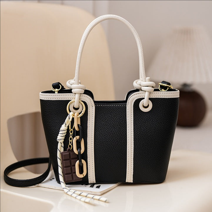 Cross-border textured handbag bag women's large-capacity commuter tote bag summer 2025 new fashion shoulder messenger bag