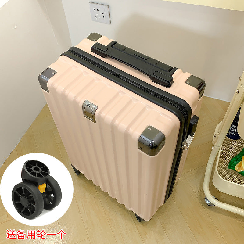 Cross-border luggage male student silent universal wheel 24 zipper box female new password box 26-inch suitcase wholesale