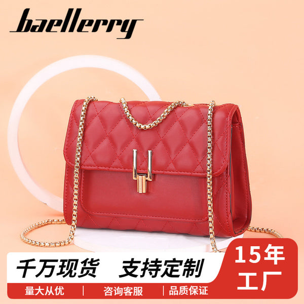 Spot wholesale new women's bag diamond lock small square bag fashion chain niche women's shoulder messenger bag