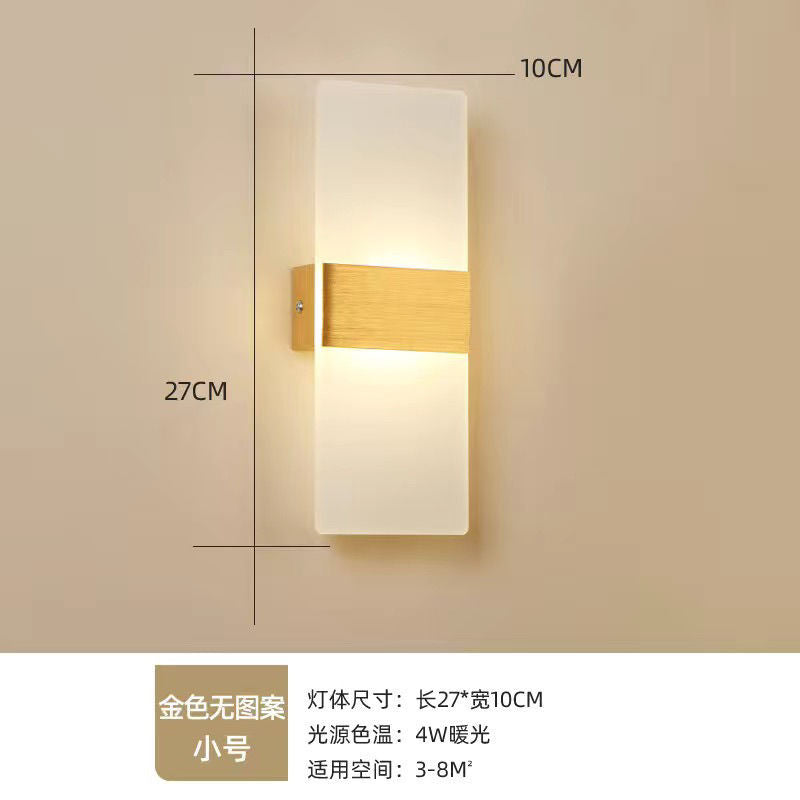 Bedroom bedside warm chime wall lamp simple modern living room background wall wall lamp staircase aisle corridor round square lighting