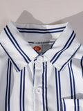 new autumn cross-border girls' striped shirt with color block shawl + straight-leg jeans three-piece set