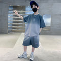 Boys' summer outfit set: trendy & stylish  new collection - cool & edgy summer sportswear for mid-to-large children