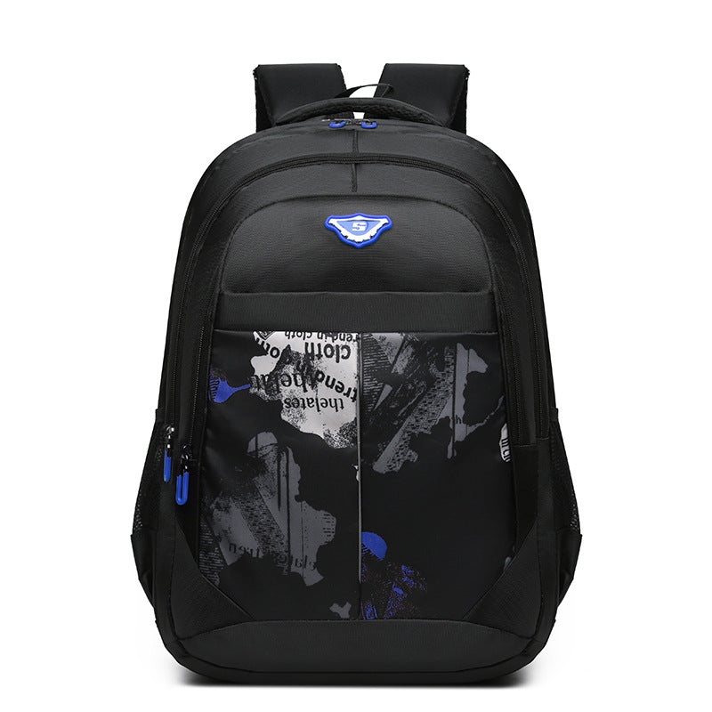 New casual backpack for primary school students, large-capacity boys' backpack, lightweight and simple, 6-12 year old children's school bag