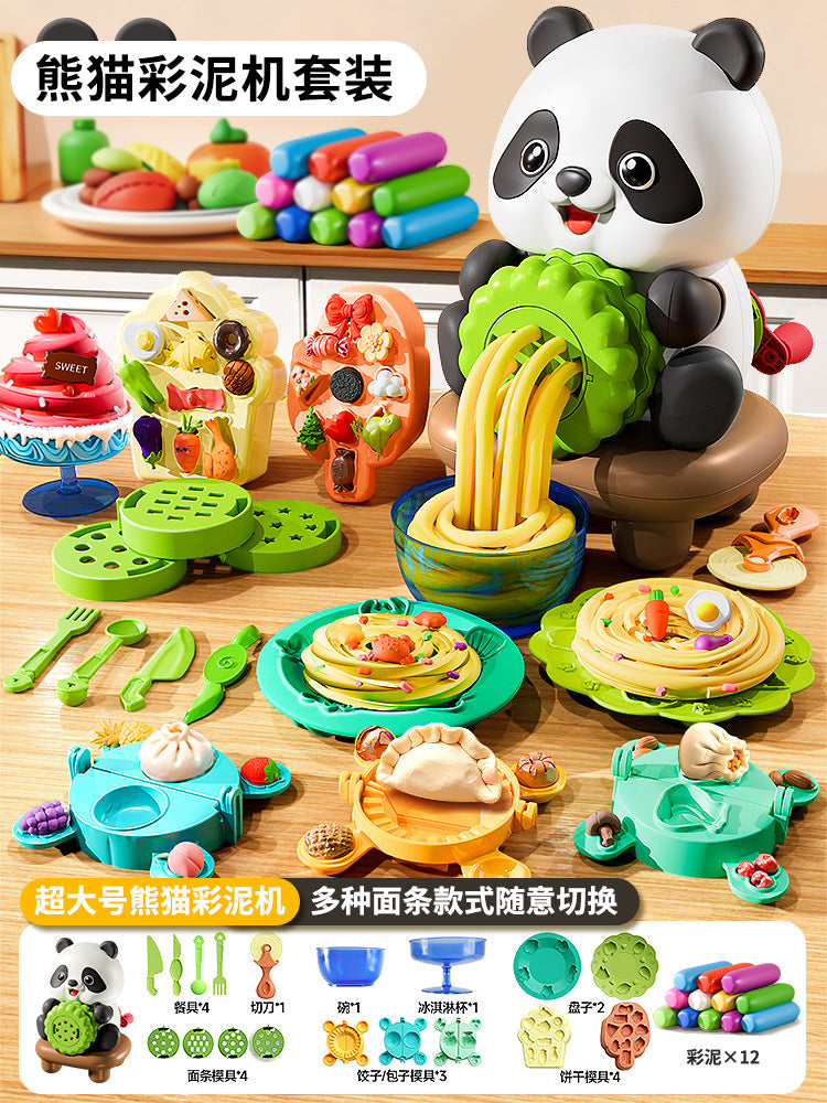Kids' play dough noodle maker - pretend play dough food grade - super light clay toy for boys and girls - birthday gift