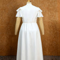 Summernew arrivalfashion ruffles chiffon dress hot diamond belt double layer lining banquet evening dress