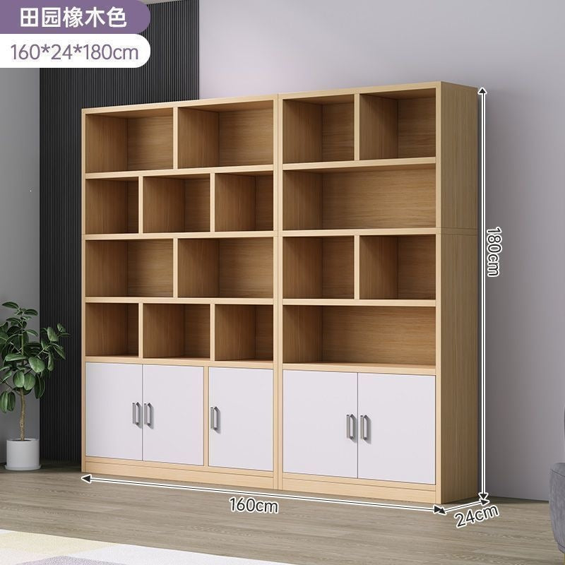 Bookshelf floor-standing storage rack living room for home wall-mounted storage cabinet storage cabinet office filing cabinet simple bookcase