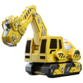 large alloy kids remote control excavator toy car electric excavator car dinosaur boy engineering vehicle