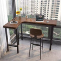 Balcony corner bench table casual solid wood l-shaped partition bar desk against the corner bedroom workbench for home