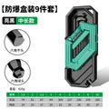 Hex key wrench set - heavy duty, extended length, 9-piece combination set for home use - hexagonal, hex, and square drive screwdriver kit in case