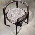 Italian casual medieval dining chair for home new chinoiserie house classy chair solid wood book chair tea room tea master chair