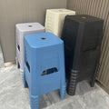 Thickened plastic stool stackable for home living room dining table high stool square stool restaurant spare casual stool storage stool