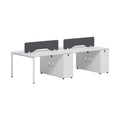 Office desk and chair set - minimalist office workstation for 2-4 people - partitioned desk for finance, office furniture