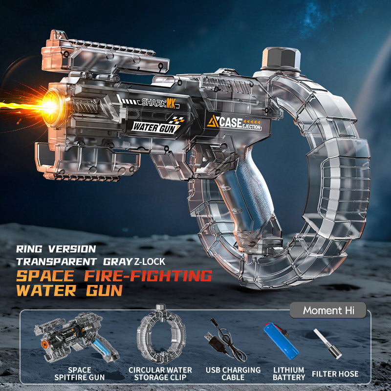 new arrival electric water gun flash linkage fully automatic burst kidssummer boys water shooting water gun