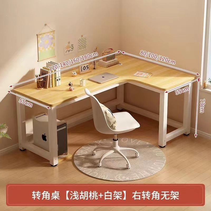 Corner gaming desk double computer desk desktop home desk bookshelf combination bedroom office desk writing desk gaming