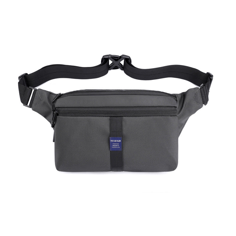New men's and women's trendy messenger bag Korean version casual breast bag outdoor anti-splashing fanny pack large-capacity shoulder backpack