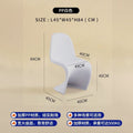For home backrest chair stackable restaurant popular makeup chair casual creative dining chair sitting negotiation office chair