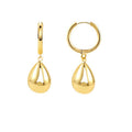 aliexpress hot-selling teardrop electroplated silver earrings for women - wholesale