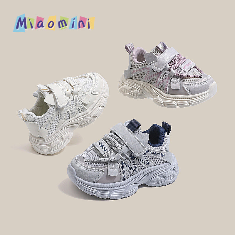 Kids' athletic shoes - new spring/autumn collection - casual mesh sneakers for boys and girls - breathable, chunky sneakers for toddlers and young children - baby running shoes