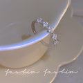 Flower ring female ins trendy fashion stylishaccessible luxuryniche style exquisite design open index finger cold style hand jewelry