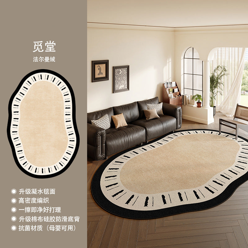 Distributed carpet living room no-wash and wipeable new arrival medieval style frenchretro special-shaped irregular stain-resistant bedroom floor mat