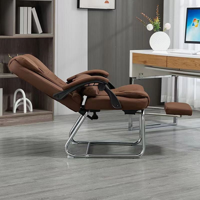 Adjustable backrest reclining chair - perfect for naps, computer work, and massage - wide-angle office chair, executive chair, ideal for seniors
