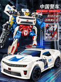 Toy 5 car robot king kong optimus prime model figure bumblebee kids 4 boys authentic puzzle