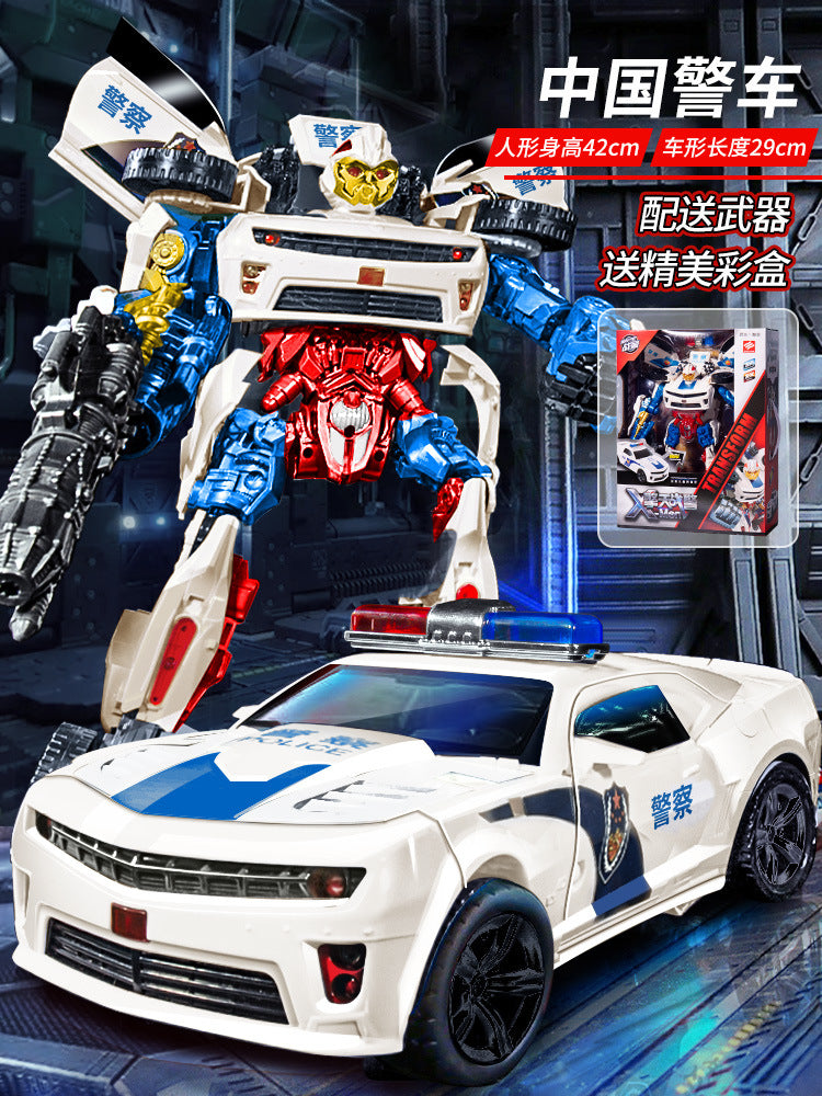 Toy 5 Car Robot King Kong Optimus Pillar Model Figure Bumblebee Children's 4 Boy Genuine Puzzle