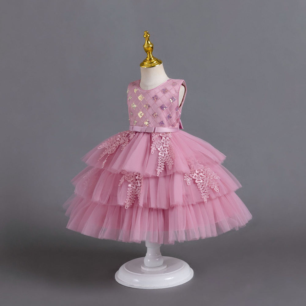 fluffy wedding dress kids dress princess dress baby girl first birthday dress children dress