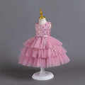 fluffy wedding dress kids dress princess dress baby girl first birthday dress children dress