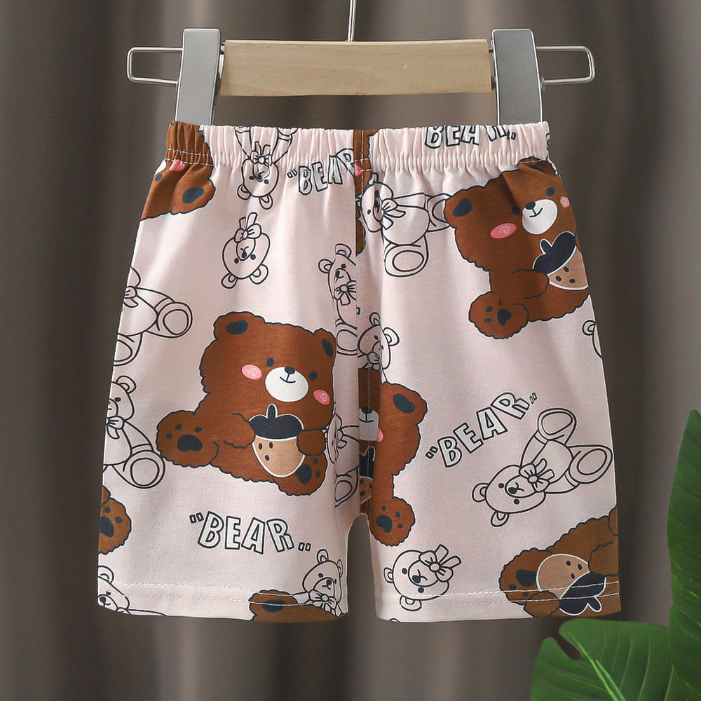 Summer kids' pure cotton shorts, baby pants, boys' and girls' all-cotton casual pants, toddler and child's undershirts - dropshipping available