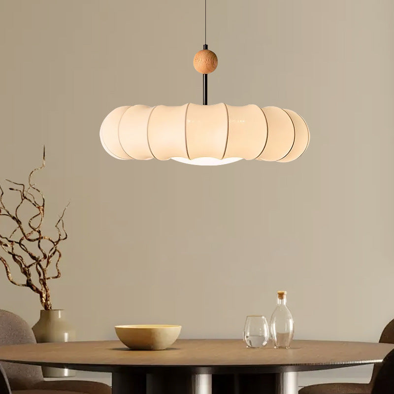 Vintage Nanyang wind bedroom chandelier wabi sandy wind medieval creative pumpkin plastic art warm book room master bedroom light