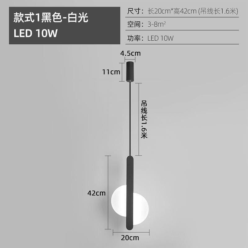 Chandelier bedside indoor bedroom lights ins Internet celebrities Nordic simple creative small personality restaurant bar lighting