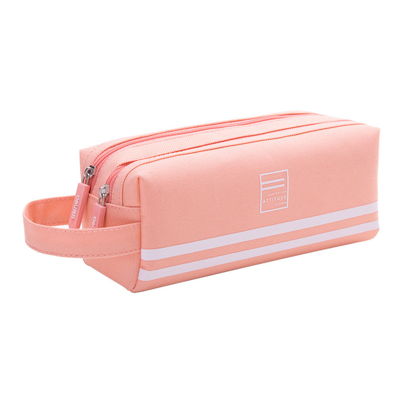 Deli Stationery Children's Student Pencil Bag Stationery Box Student Storage Bag Stationery Bag Large Capacity Cartoon Pencil Case