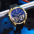 New hollow-out blue light watch, large dial men's quartz watch, trendy student men's wristwatch, cross-border watch