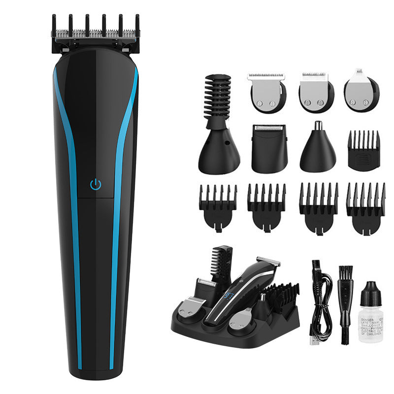 Hairdressing set electric clipper six-in-one wholesale hair salon usb rechargeable razor electric clipper wireless for home use